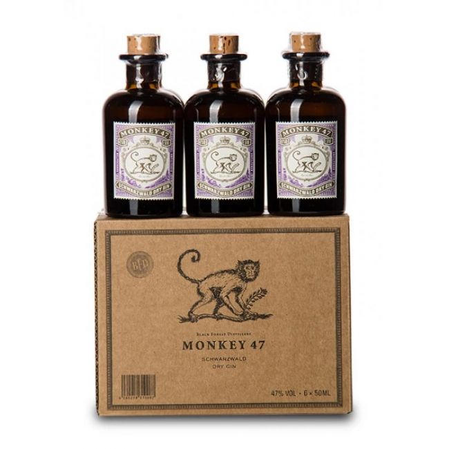 Kit 6 Miniatura Gin Monkey 47 50ml.