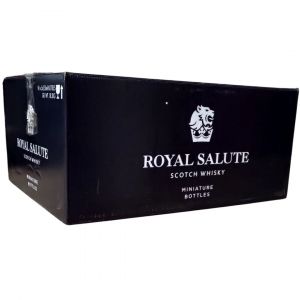 Kit 96 Unidades Royal Salute 21 anos Azul 50ml miniatura