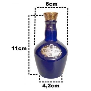 Kit 96 Unidades Royal Salute 21 anos Azul 50ml miniatura