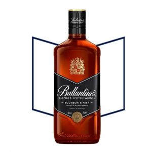 Kit Ballantines Bourbon Finish 750ml + Copo Personalizado