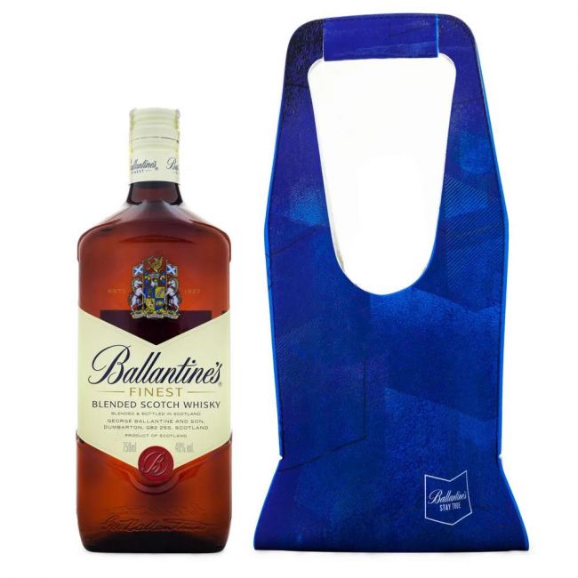 KIT Ballantines Finest 8 nos 1Lt + Embalagem Presenteavel