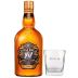 Kit Whisky Chivas Regal XV 15 anos 750ml + Copo de Vidro Personalizado