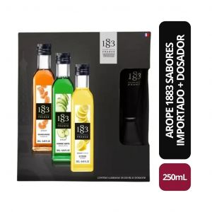 Kit Xarope 1883 Sabores 250ml Importado + Dosador Personalizado