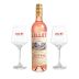 Lillet Aperitivo Licoroso de Vinho Rosé 750 ml + 2 Taças Personalizadas